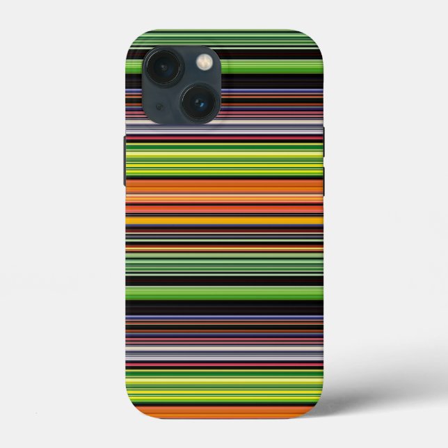 Cute black colourful stripes Case-Mate iPhone case (Back)