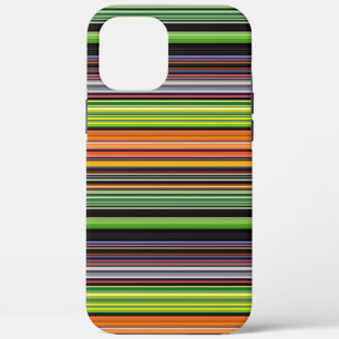 Cute black colourful stripes iPhone 12 pro max case