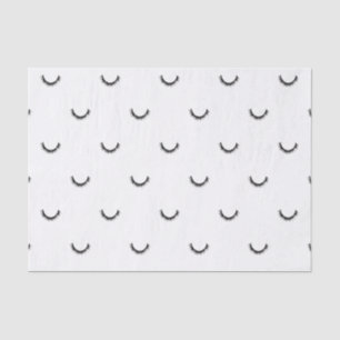 Cute Black Eyelashes Make-up Pattern Tissue Paper
