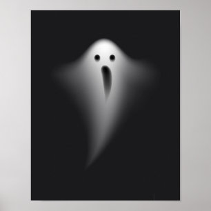 Cute Black Ghost Poster