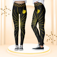 Cute Black & Gold Striped Stylish African Women
