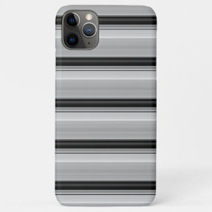 Cute black grey stripes iPhone 11 pro max case