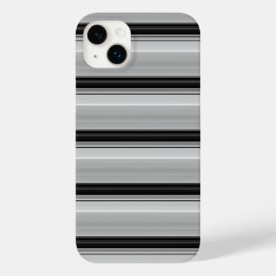 Cute black grey stripes Case-Mate iPhone 14 plus case