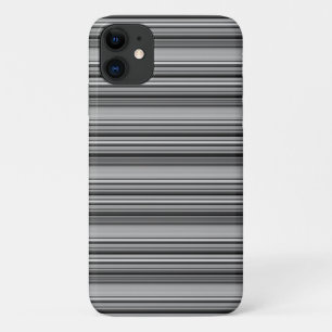 Cute black grey stripes  iPhone 11 case