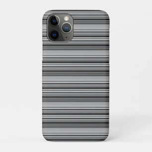 Cute black grey stripes iPhone 11 pro case