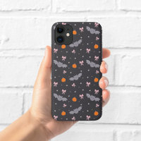 Cute Black Halloween Bat Pattern Phone Case