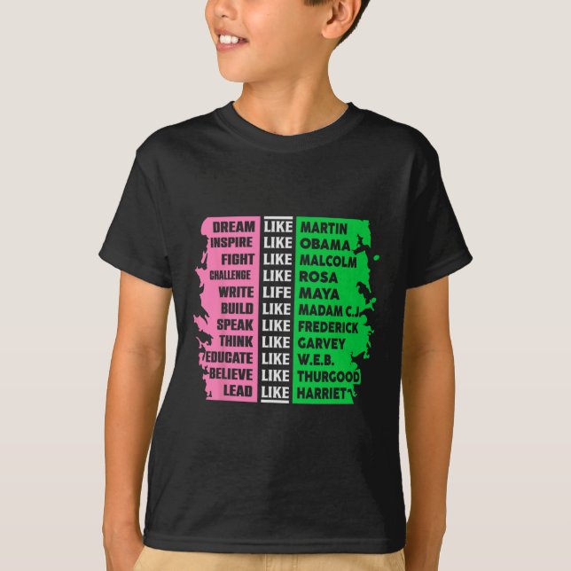 Cute Black History Month Aka Fun Tee Black History (Front)