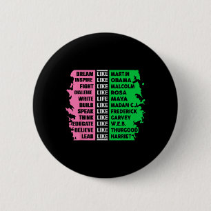 Cute Black History Month Aka Fun Tee Black History 2 Inch Round Button
