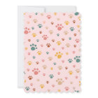 Cute Black Kitten Floral Invitation Anniversaire |