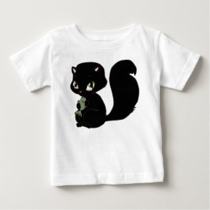 Cute Black Kitty Baby Shirt