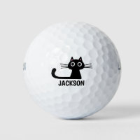 Cute Black Kitty Cat | Cool Kitten Personalized