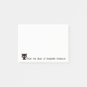 Cute Black Kitty Personalize Notes