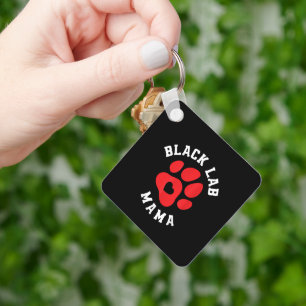 Cute Black Lab Mama Labrador Mom Dog Owner Funny L Keychain