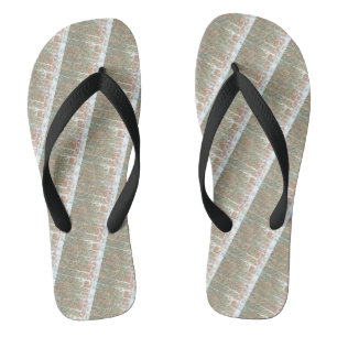 Cute Black LIGHT BROWN Modern Woman Flip Flops