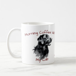  Cute Black Morning Coffee with My LAB.PERSONALIZE Coffee Mug