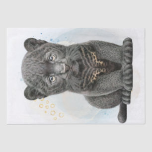 Cute Black Panther Tissue Paper