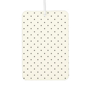 Cute black polka dots pattern elegant stylish chic air freshener