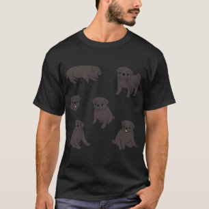 Cute black pug dog pack T-Shirt
