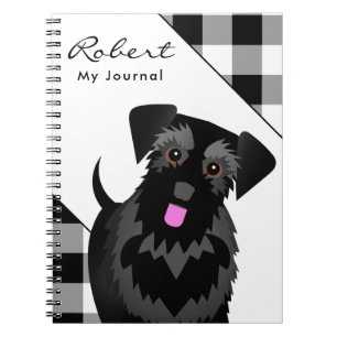 Cute Black Schnauzer Notebook