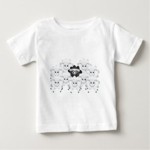 Cute Black Sheep of the Family Baby T-Shirt