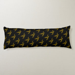 Cute black vintage gold eagle patterns body pillow