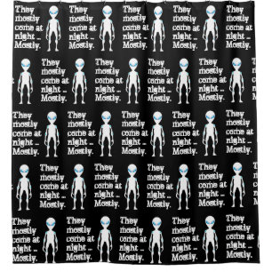 Cute black white alien quote
