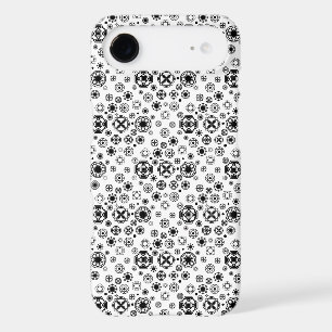 Cute black white arabesque decorative pattern