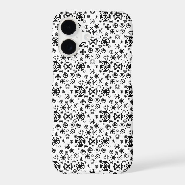 Cute black white arabesque decorative pattern (Back)
