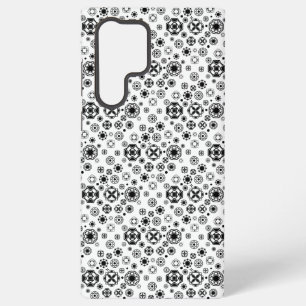 Cute black white arabesque decorative pattern samsung galaxy case
