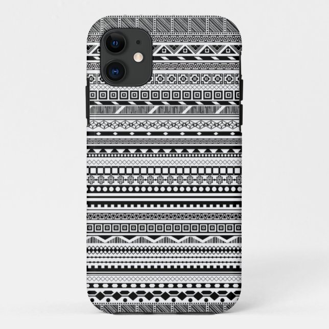 Cute black white aztec patterns design Case-Mate iPhone case (Back)
