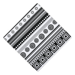 Cute black white decorative aztec texture graduation cap topper