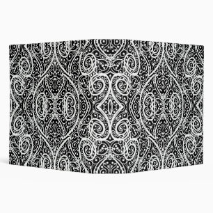 Cute black white hearts love background design lon binder