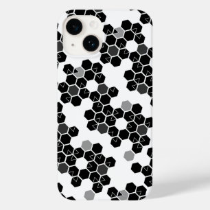 Cute black white hex data patterns Case-Mate iPhone 14 case