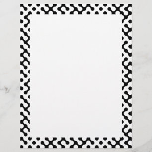 Cute black white labyrinth pattern
