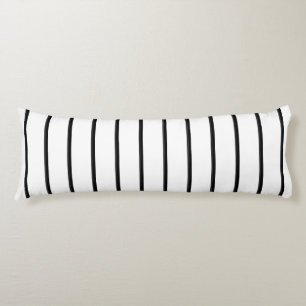 Cute black white stripes body pillow