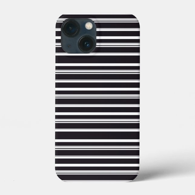 Cute black white stripes Case-Mate iPhone case (Back)