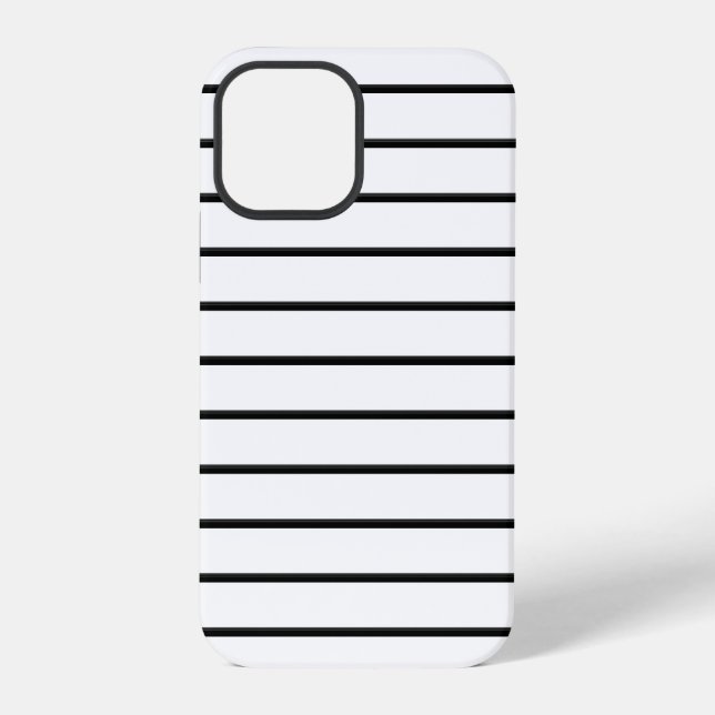 Cute black white stripes iPhone case (Back)