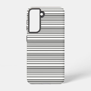 Cute black white stripes samsung galaxy case
