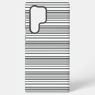 Cute black white stripes samsung galaxy case