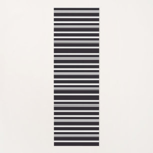 Cute black white stripes yoga mat