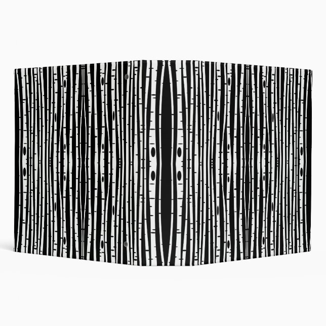 Cute black white tree pattern binder (Background)