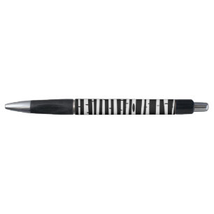 Cute black white tree pattern pen