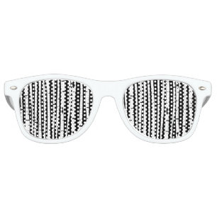 Cute black white tree pattern retro sunglasses