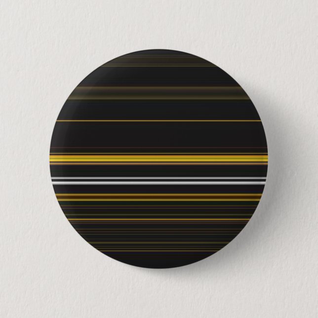 Cute black yellow stripes 2 inch round button (Front)