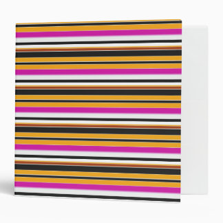 Cute black yellow stripes binder