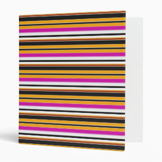 Cute black yellow stripes binder