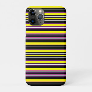 Cute black yellow stripes iPhone 11 pro case