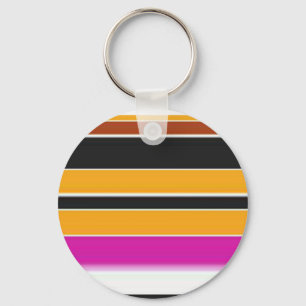 Cute black yellow stripes keychain