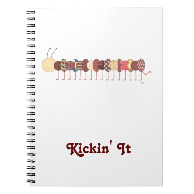 Cute Blank Notebook-Caterpillar #2-Erin Brie Art N Notebook (Front)