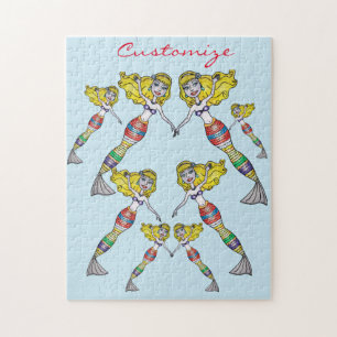 Cute Blond Mermaid Thunder_Cove Jigsaw Puzzle